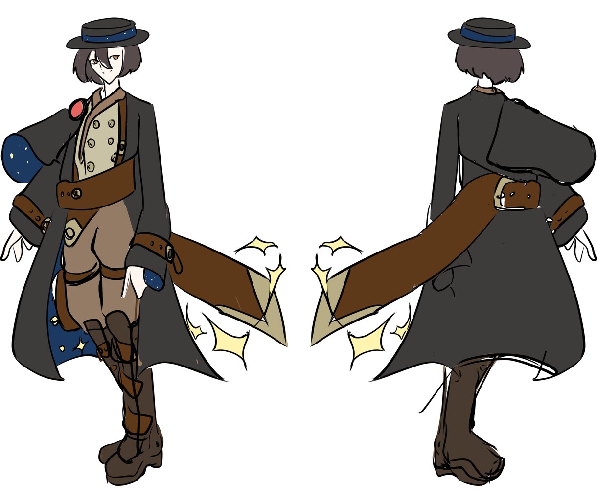 キャラクターのデザインと立ち絵を作成します あなたのイメージを具現化したいなら、私のおまかせを！ イメージ1