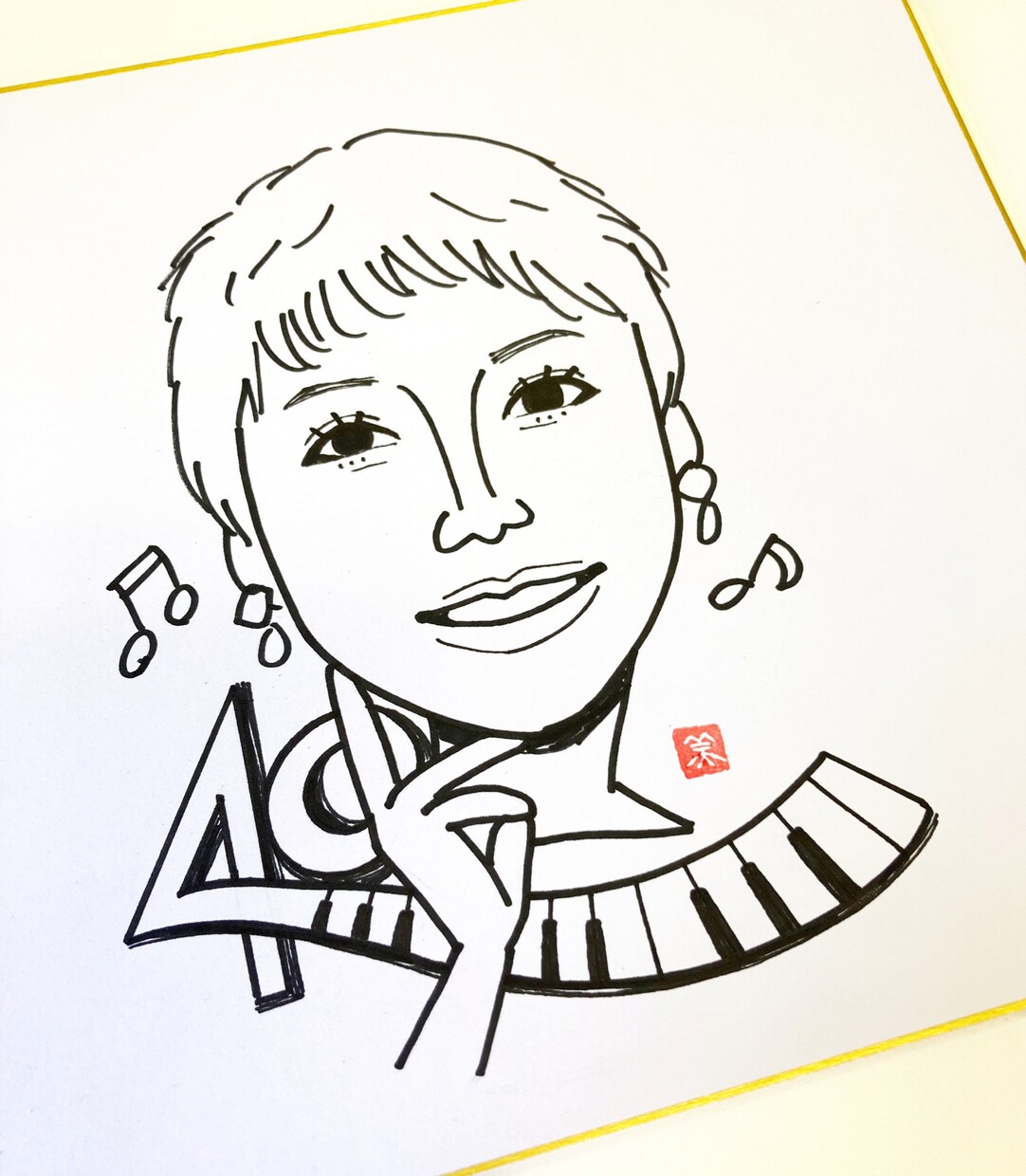 フジTV「いいとも！」似顔絵マスターが描きます 寄せ書き色紙用の似顔絵をお描きします♪ イメージ4