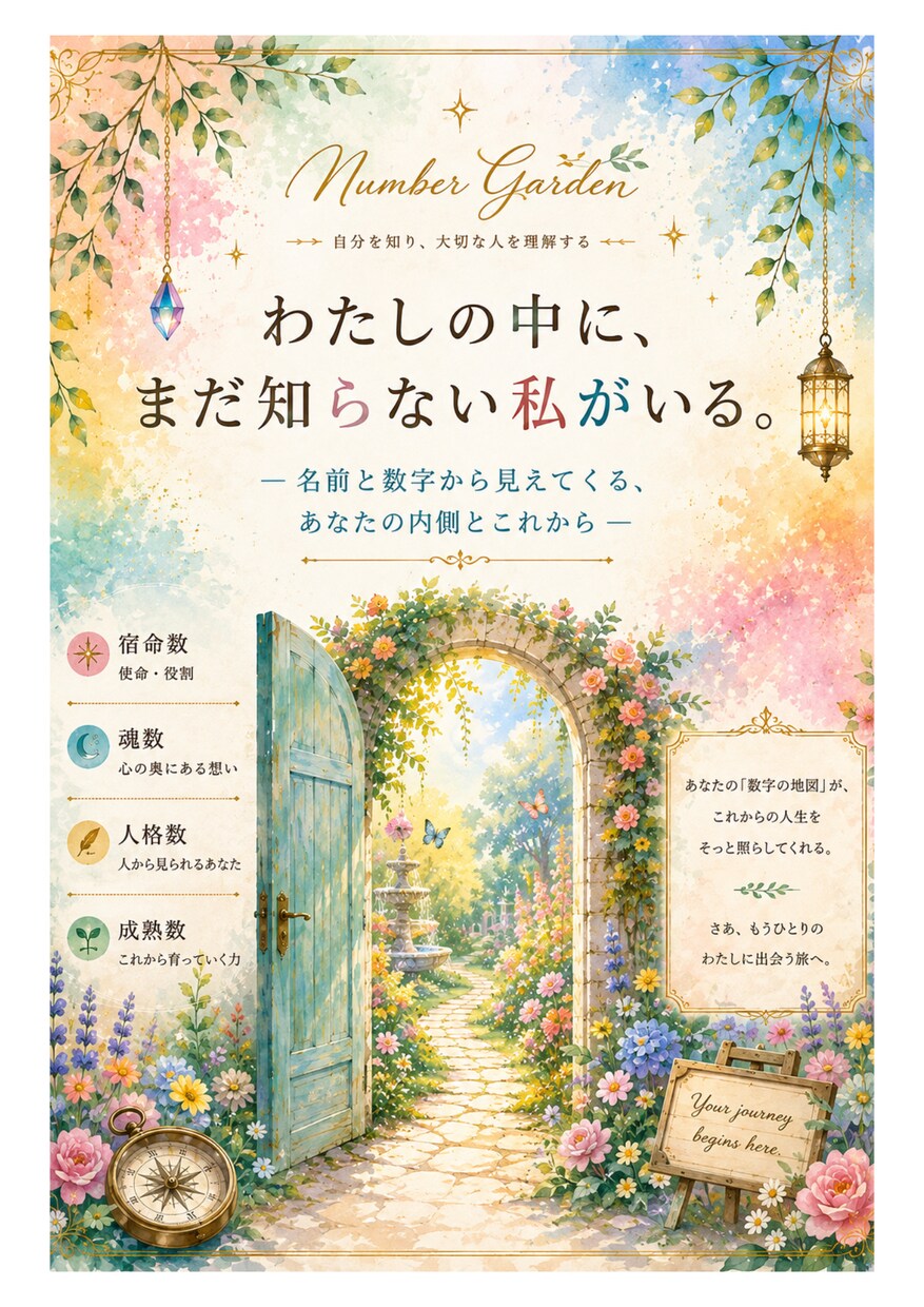 数秘術で3人のあなたを読み解きます 3人のわたしに出会う、あなただけのじぶんトリセツ イメージ3
