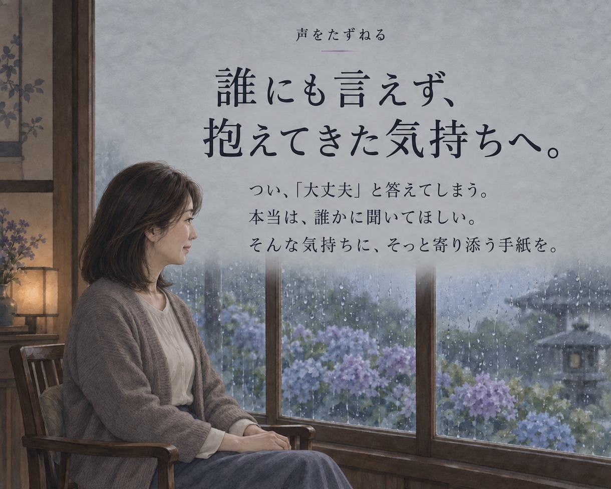 あの人の声で、あなたへの手紙をお届けします 自分にかけられなかった一言で未来が開かれる イメージ2