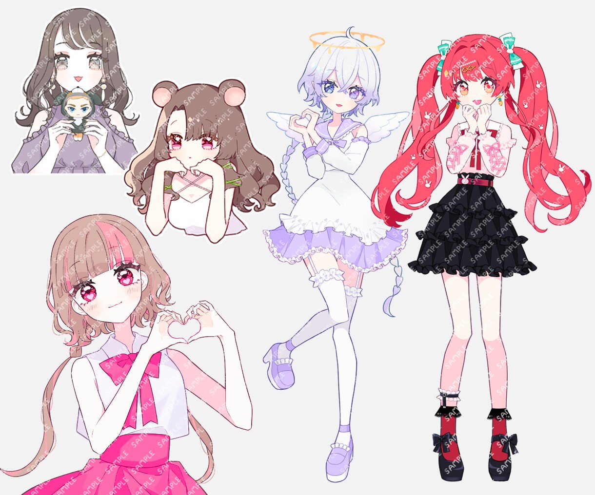 キュートなイラストお描きします アイコン、グッズ、動画用、イラストカード制作に♡ イメージ7