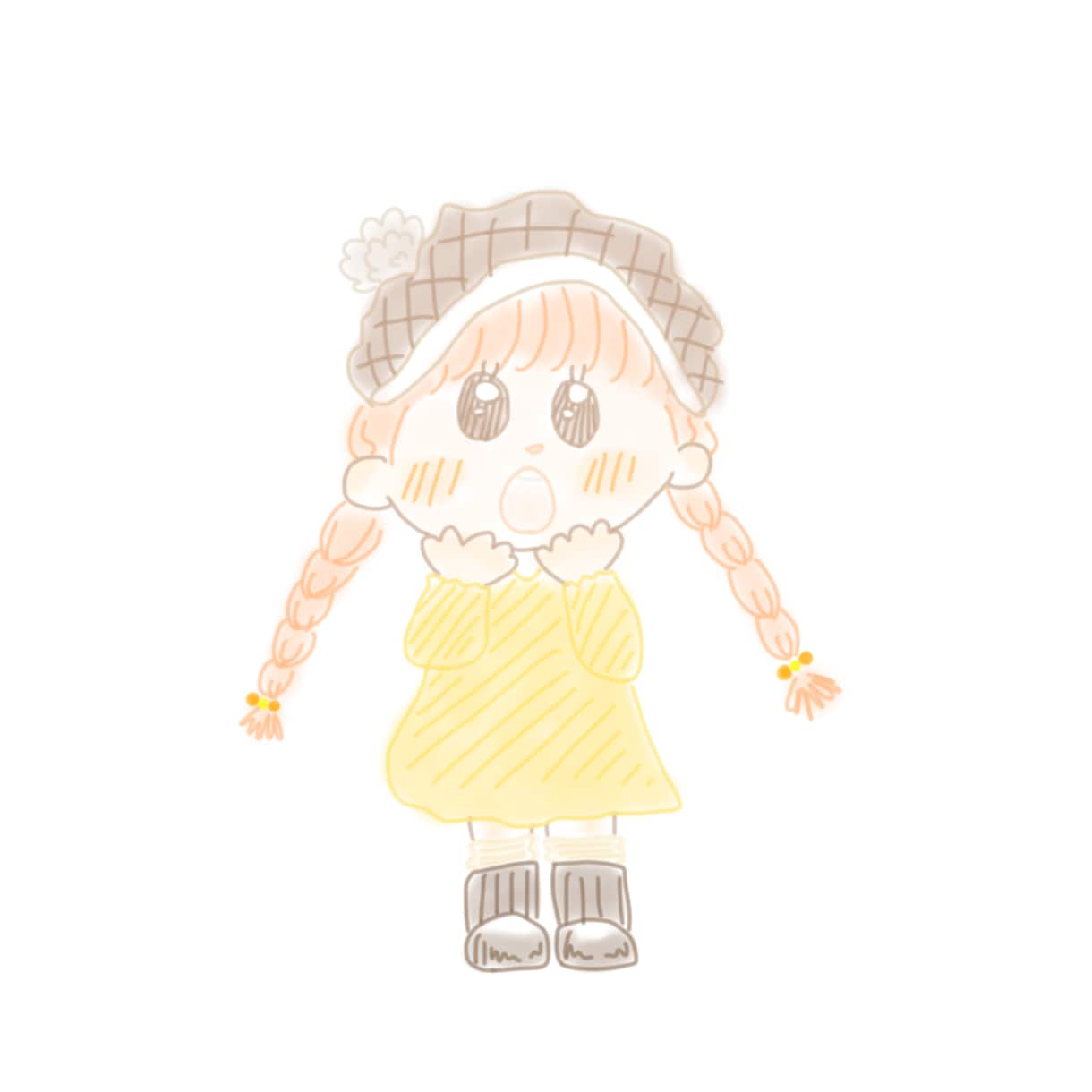 ほんわかな女の子描きます 女の子描きます！柔らかい色を使います♪ イメージ1