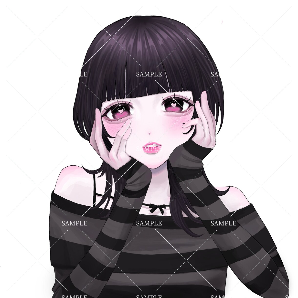 かわいい女の子のアイコンや立ち絵など描きます 厚塗りでイラストを描きます。男性キャラも受け付けております！ イメージ1