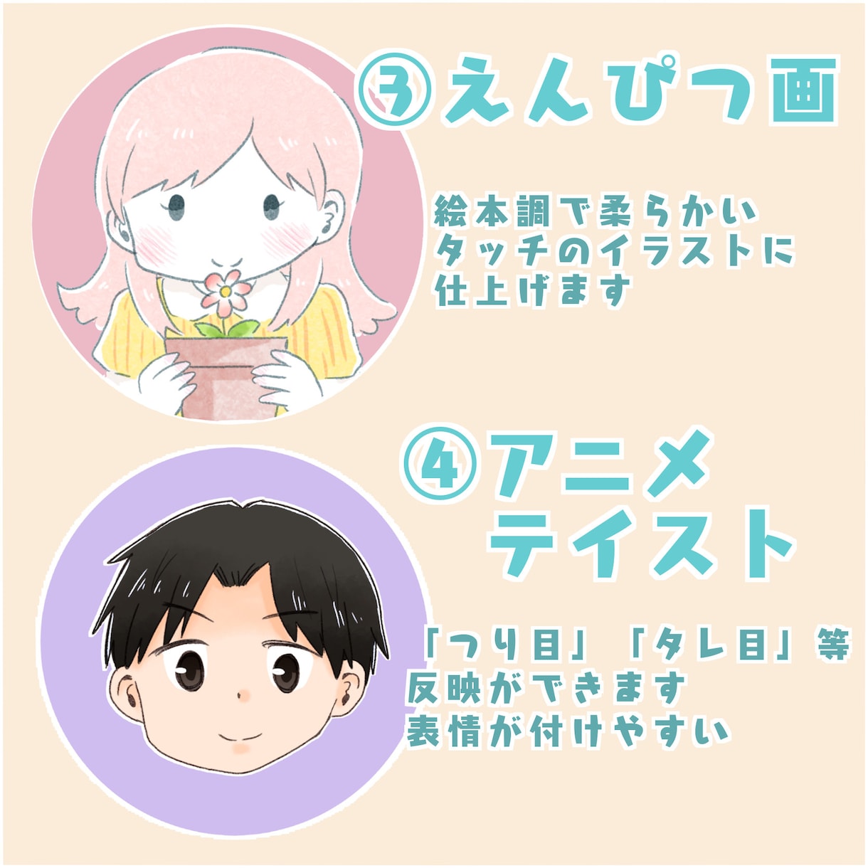 ブログ用アイコンやSNSアイコン描きます ブログが視覚的に見やすくなる！ イメージ5