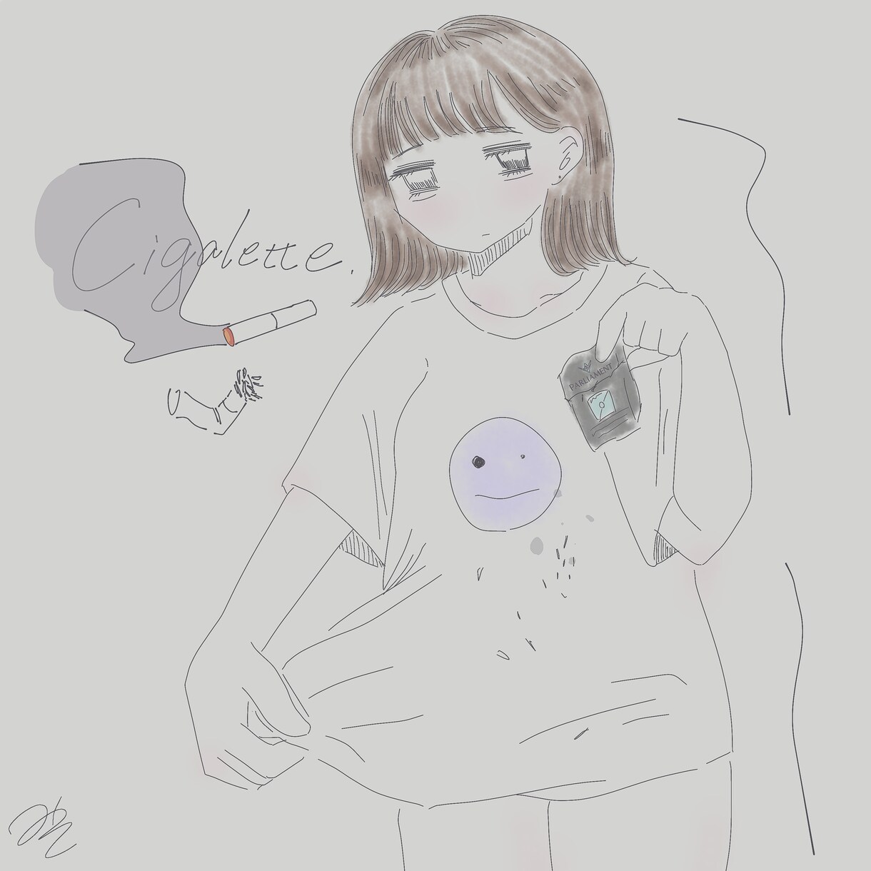 女の子イラスト描きます 女の子のラフなイラストお試し価格で描きます イメージ1