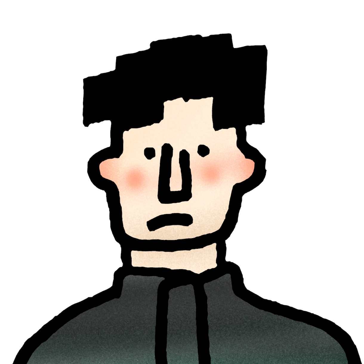 人物のイラストを描きます シンプルなイラストなのに個性があるプレゼントやアイコン向け イメージ2