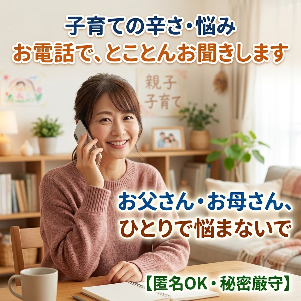 お父さんお母さん！子育て中のあなたを癒します どんな年代でも子育ては大変！抱えず話してください！ イメージ1