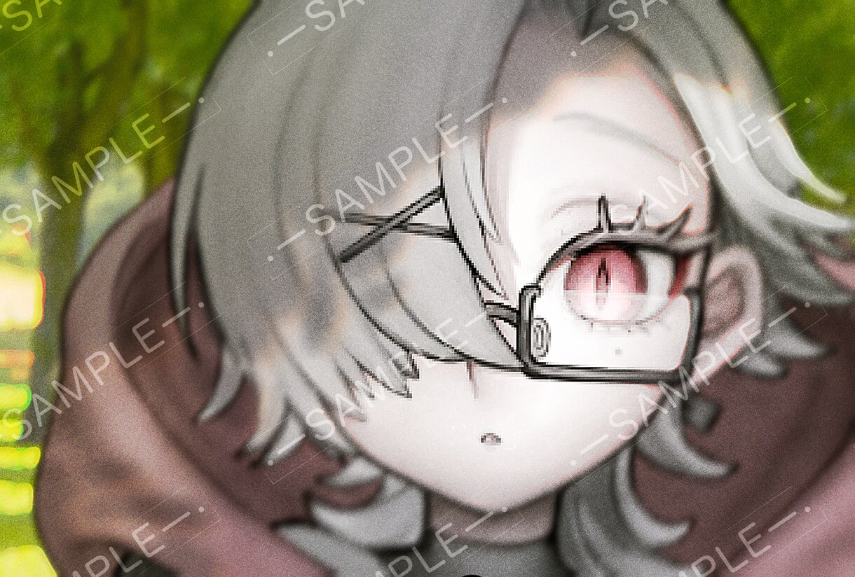 顔アップの1枚絵を描きます インパクト大の1枚絵です！（二次配布、加工可） イメージ1