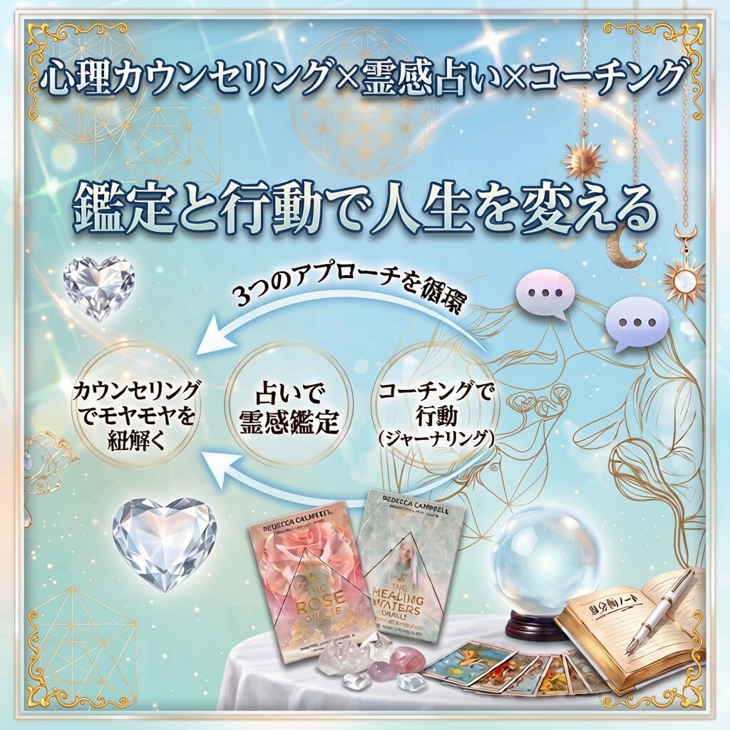 霊感占いコーチングで占いジプシー脱却させます 占いジプシー脱却！霊感×心理学×コーチング(ジャーナリング) イメージ1
