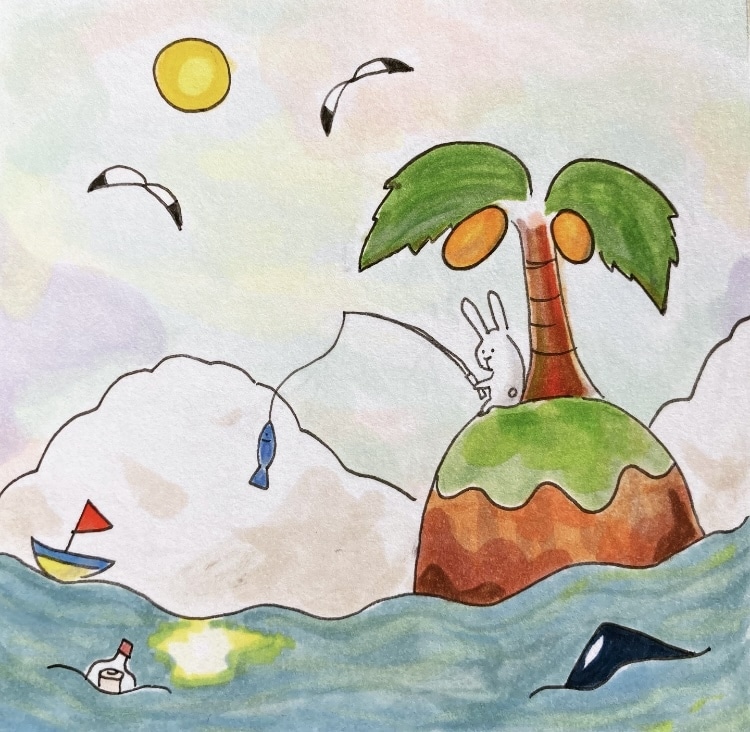部屋に飾る額縁付きのイラストを販売しています ゆるくて可愛い絵が好きな方、玄関などに飾りたい人にオススメ イメージ2