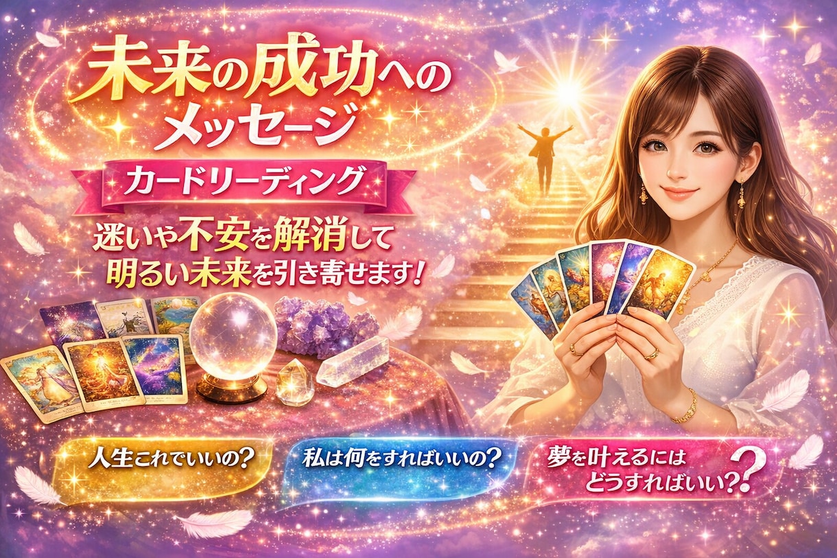 あなたがこれから掴む成功は⁉️メッセージ届けます 日々頑張っているあなたへ✨ハイヤーセルフからのメッセージ イメージ1