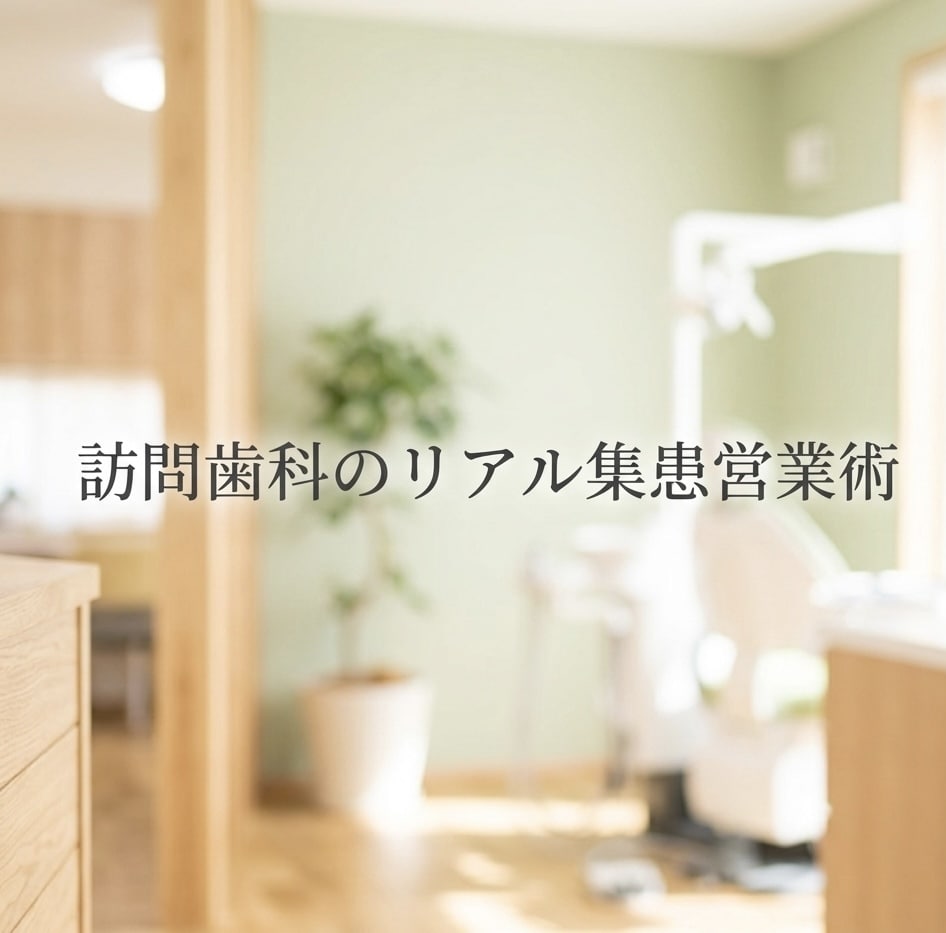 訪問歯科のリアル集患営業の相談乗ります ケアマネ営業や施設開拓のリアルなお悩みを電話でスッキリ解決 イメージ1