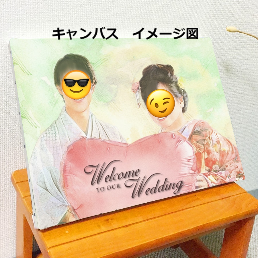 写真から精密模写し、リアル水彩画風似顔絵を作ります ウェルカムボード,記念日にオシャレかわいい&かっこいい絵を！ イメージ3