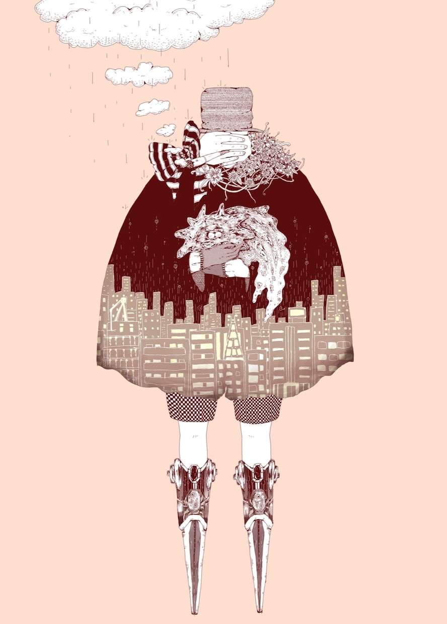 ペン画で絵を描きます 壁紙や部屋に飾る絵としていかがでしょうか イメージ1