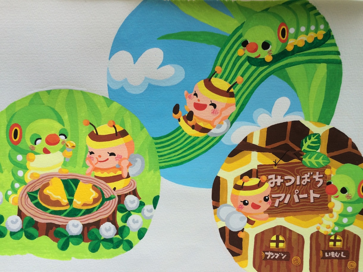 絵本の挿絵お描きします 水彩画、切り絵風のイラストであなたの絵本の世界を表現します イメージ3