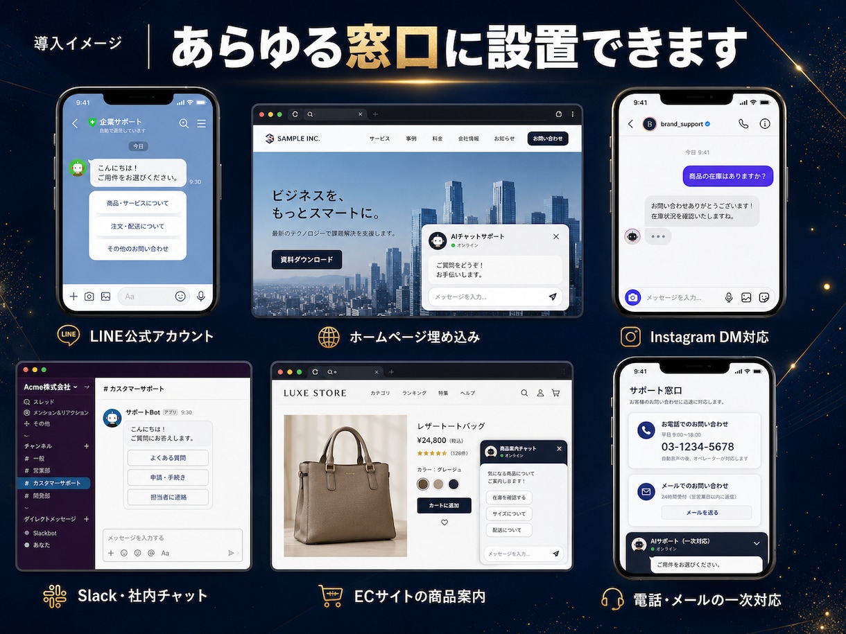 社内データに答えるAIチャットボットを構築します LINE・HP設置｜丸投げOK｜自分で更新できます イメージ3