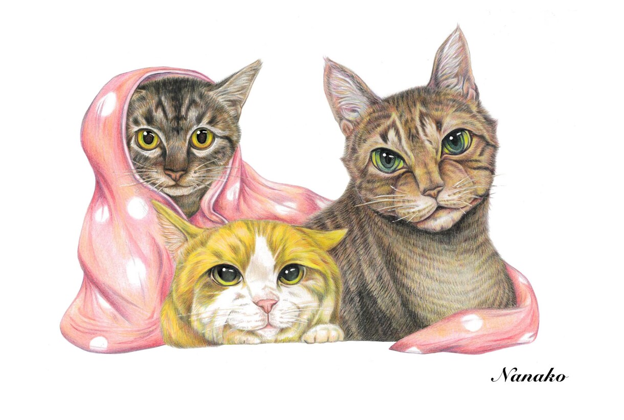 色鉛筆画★大切なペット・動物のイラストを描きます 動物を描き続けて10年以上　色鉛筆で動物の魅力を表現します！ イメージ7