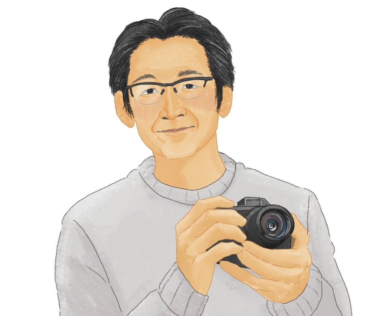 ウェディング等で使用できる似顔絵描きます クレヨン風のリアルなタッチで似顔絵を描きます イメージ9