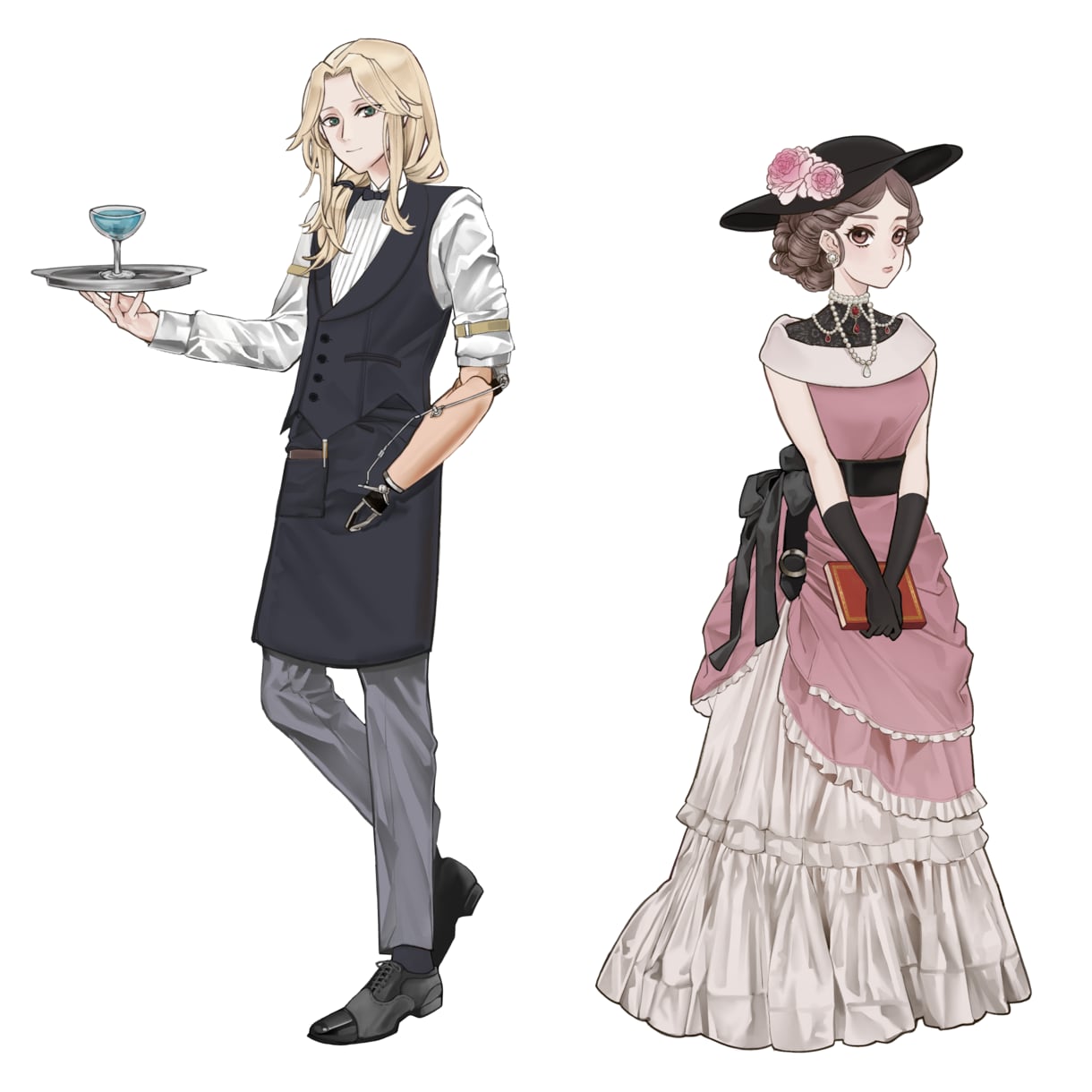 手描きでぬくもりのあるイラスト作製します 和風/レトロな絵柄で人物や動植物を描きます。 イメージ8