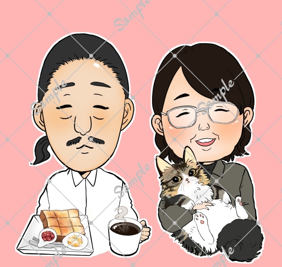 似顔絵イラスト・SNSアイコン描きます あなたの想いをカタチにします♪ イメージ4