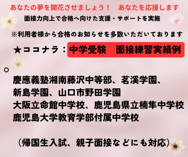 大学受験（高校・中学受験）の個人面接対策行います 面接指導のプロ★夢実現に向けた面接力向上・自信と実力UPへ イメージ4