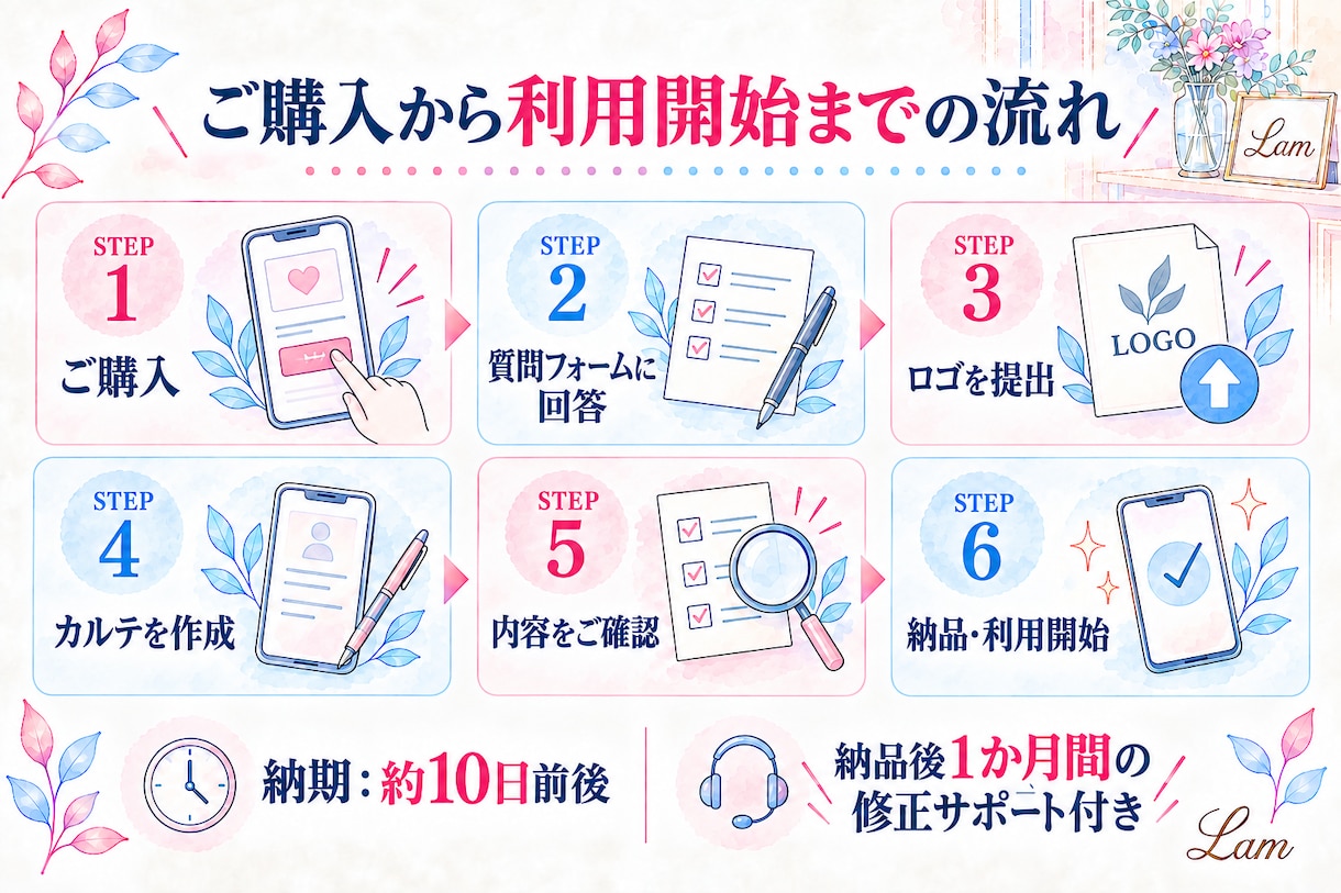 現役サロンオーナーが電子カルテを作成します 紙カルテ卒業｜スマホで顧客情報・施術履歴をかんたん管理 イメージ5