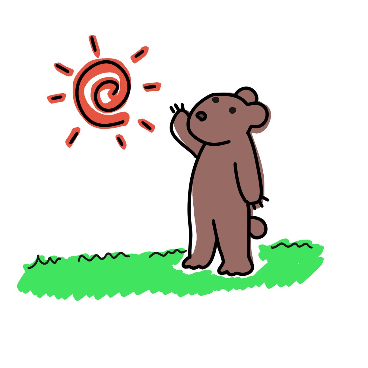 シンプルな線画イラストを描きます ちょっと笑える可愛い絵を描きます＊動物も可！ イメージ5