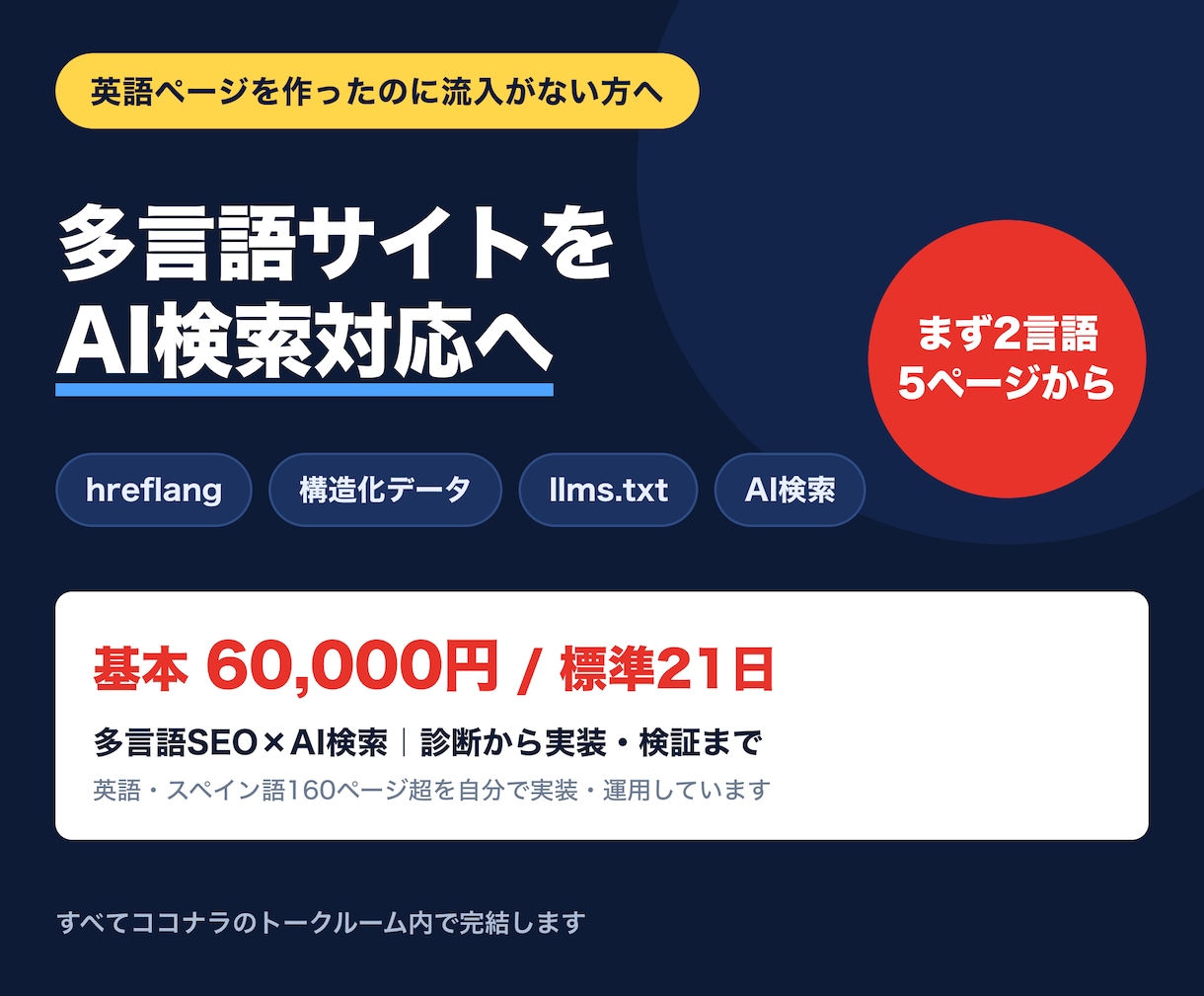 多言語サイトをAI検索対応にします hreflang・構造化データ・llms.txtまで実装 イメージ1