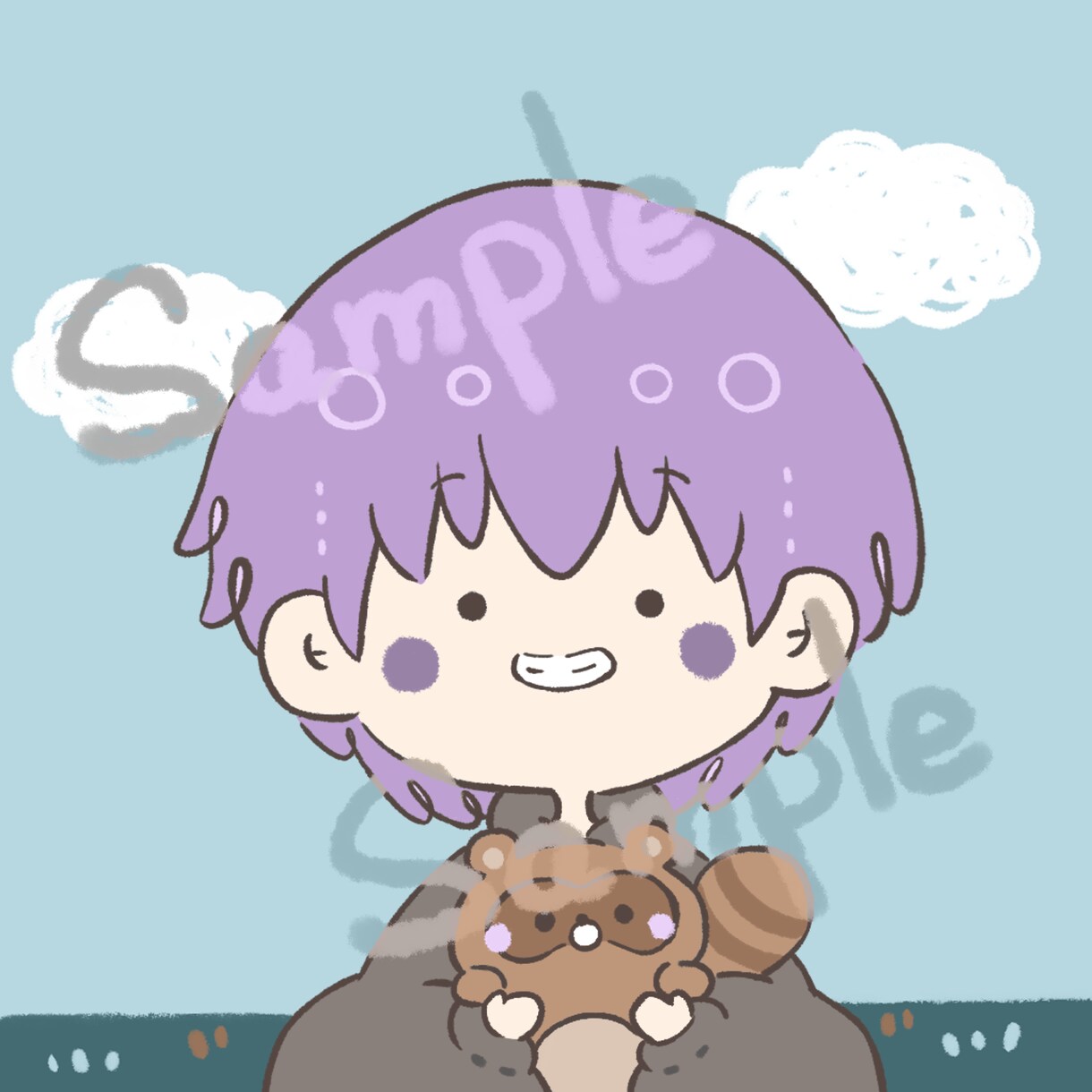 ゆるふわSNSアイコン＊作成致します ほっこりするような可愛いイラストです＊ イメージ5