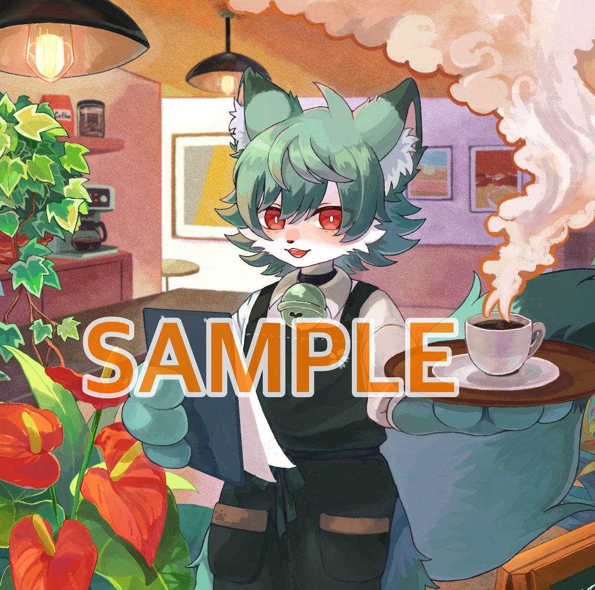 商用利用可能】柔らかい印象の一枚絵を作成いたします 人物からケモノまで多彩なキャラクターを優しいタッチで制作！ イメージ2