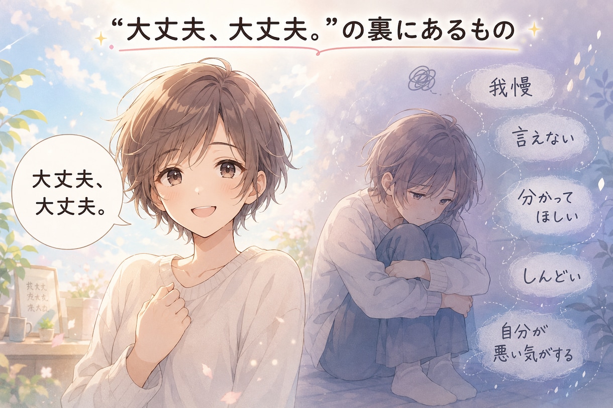ちゃんとしすぎて、疲れた。心を整理する対話をします 自分を後回しにしてきたあなた。安心して本音を話せる場所です。 イメージ2