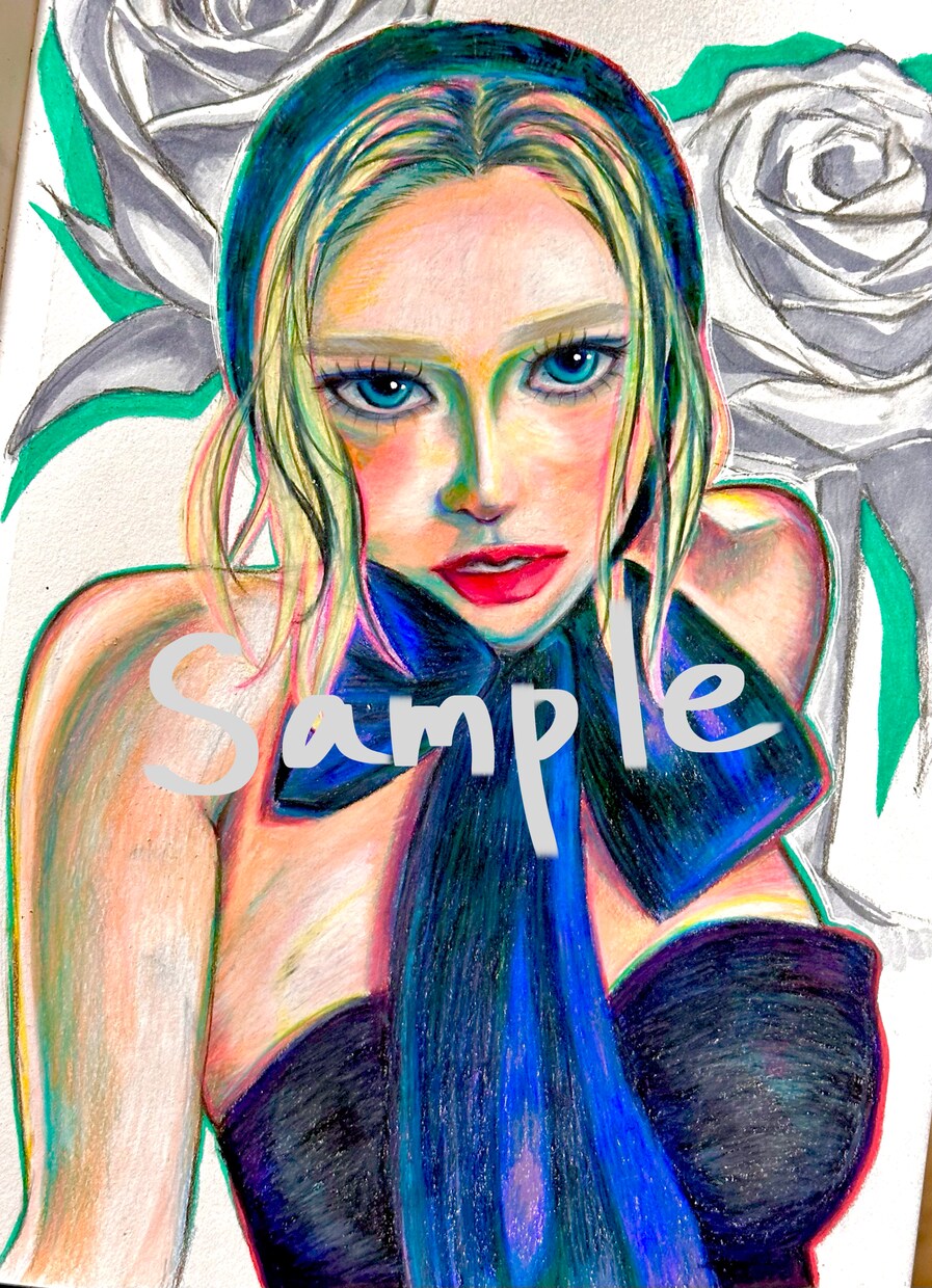 リアル×アート風に似顔絵を描きます 写真やイメージを元にアート風ポートレートを制作します イメージ2