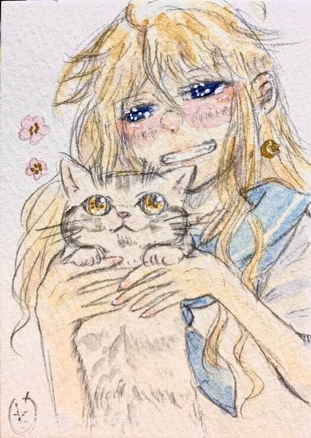 透明水彩で手描きのイラスト作成します SNSアイコン、MV、書籍の表紙や挿絵などに イメージ5