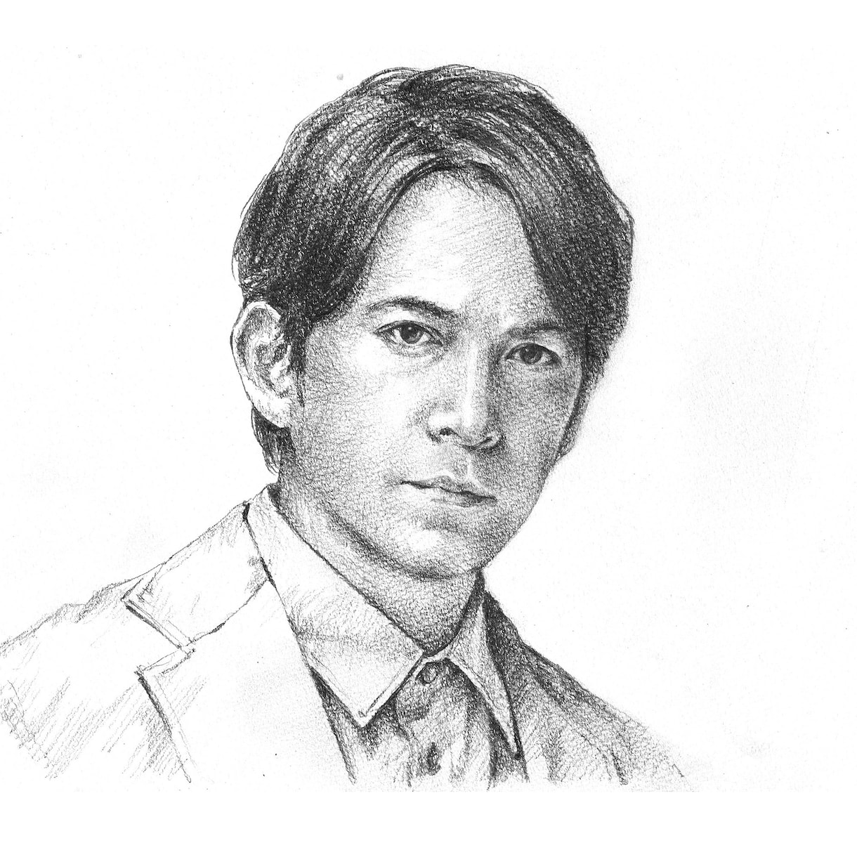 写真からデッサン風似顔絵(人物/ペット)を描きます リアルな鉛筆画・パステル着色・写真組み合わせ・原画郵送 イメージ9