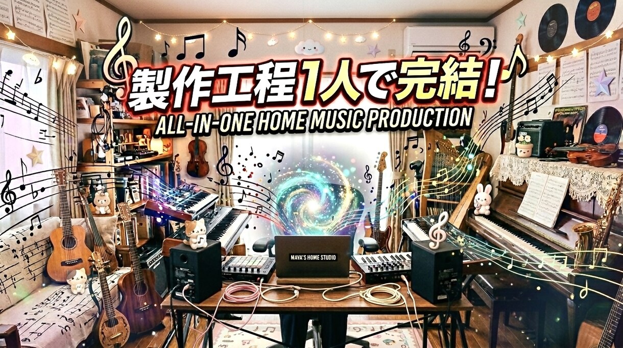 オリジナルの楽曲制作を致します 製作工程は全て1人で完結できます！ イメージ1