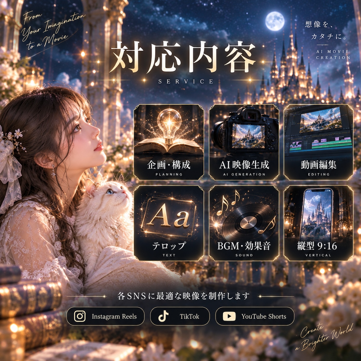 実写風AIショート動画を制作します 撮影できない世界観をAIで映像化します イメージ8