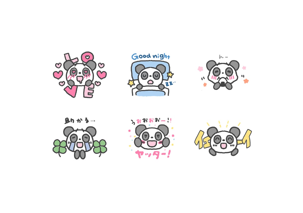 もちもちかわいい動物のLINEスタンプ作ります イラスト販売サイトでのDL実績多数！商用・個人どちらもOK！ イメージ4