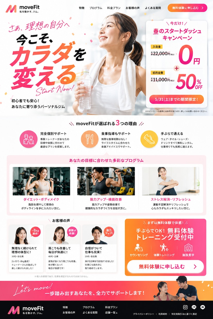 AI 活用で高品質な LP を爆速制作します 集客に強い 1 枚完結 LP を短納期で イメージ3
