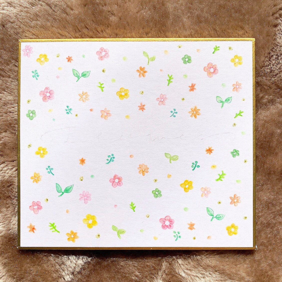 可愛い水彩画の色紙描きます ころろん！とした、デザインです。プレゼントにもいかがですか？ イメージ5
