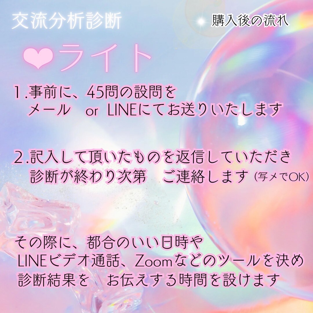心理診断で今のあなたのココロを見える化します TA（交流分析)・診断《スタンダード》 イメージ7