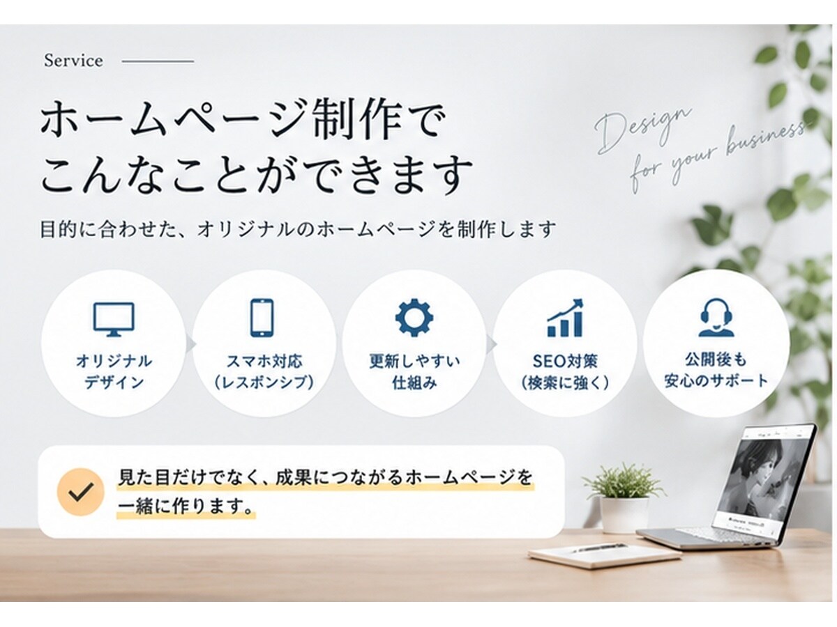 初めての方も安心！スマホ対応HPを制作します 初めての方も安心！ご相談から丁寧に対応します イメージ5