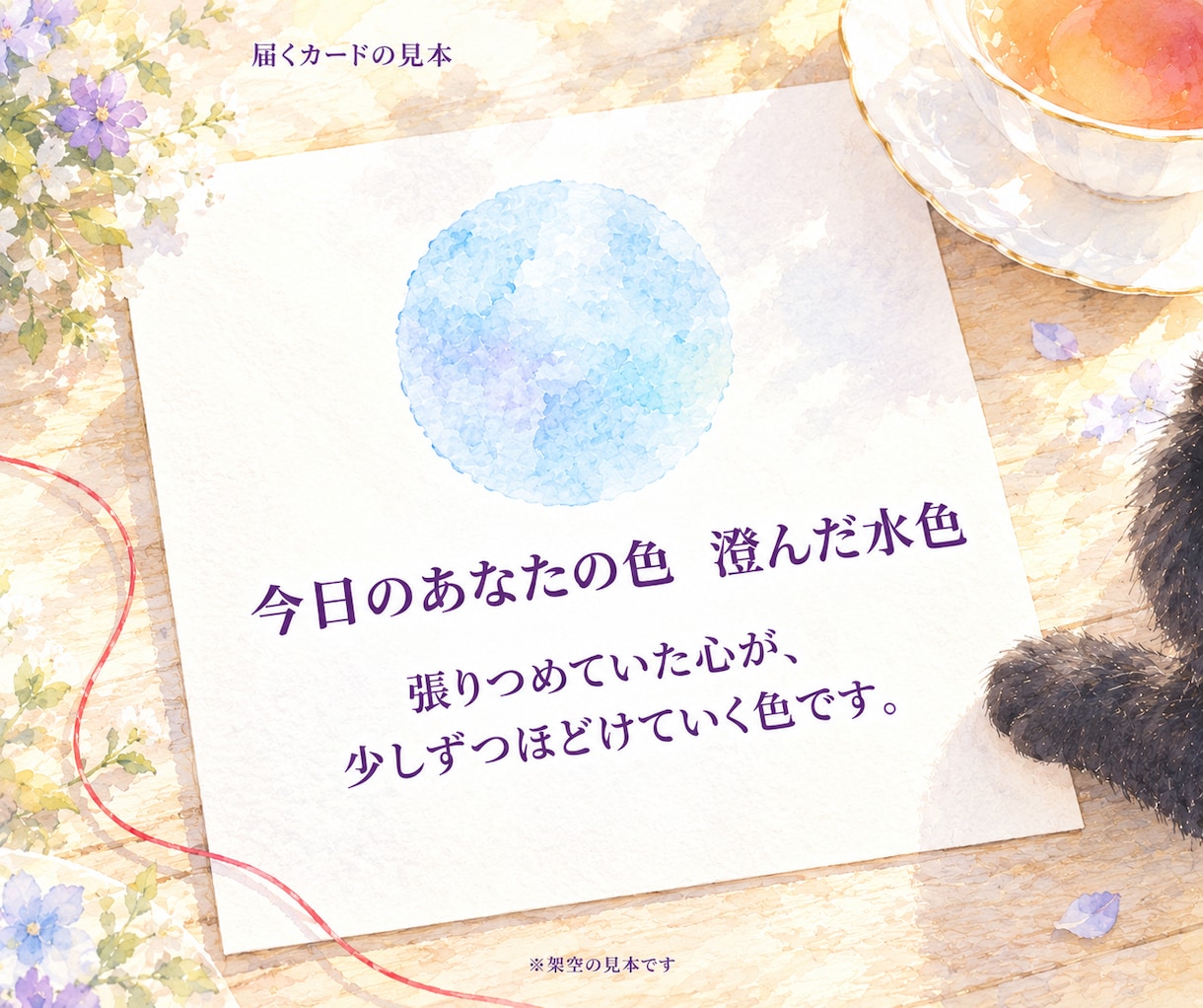 今日のあなたの想いの色と、一言をお届けします オーラの色・今日のメッセージ｜最短30分でお届け イメージ4