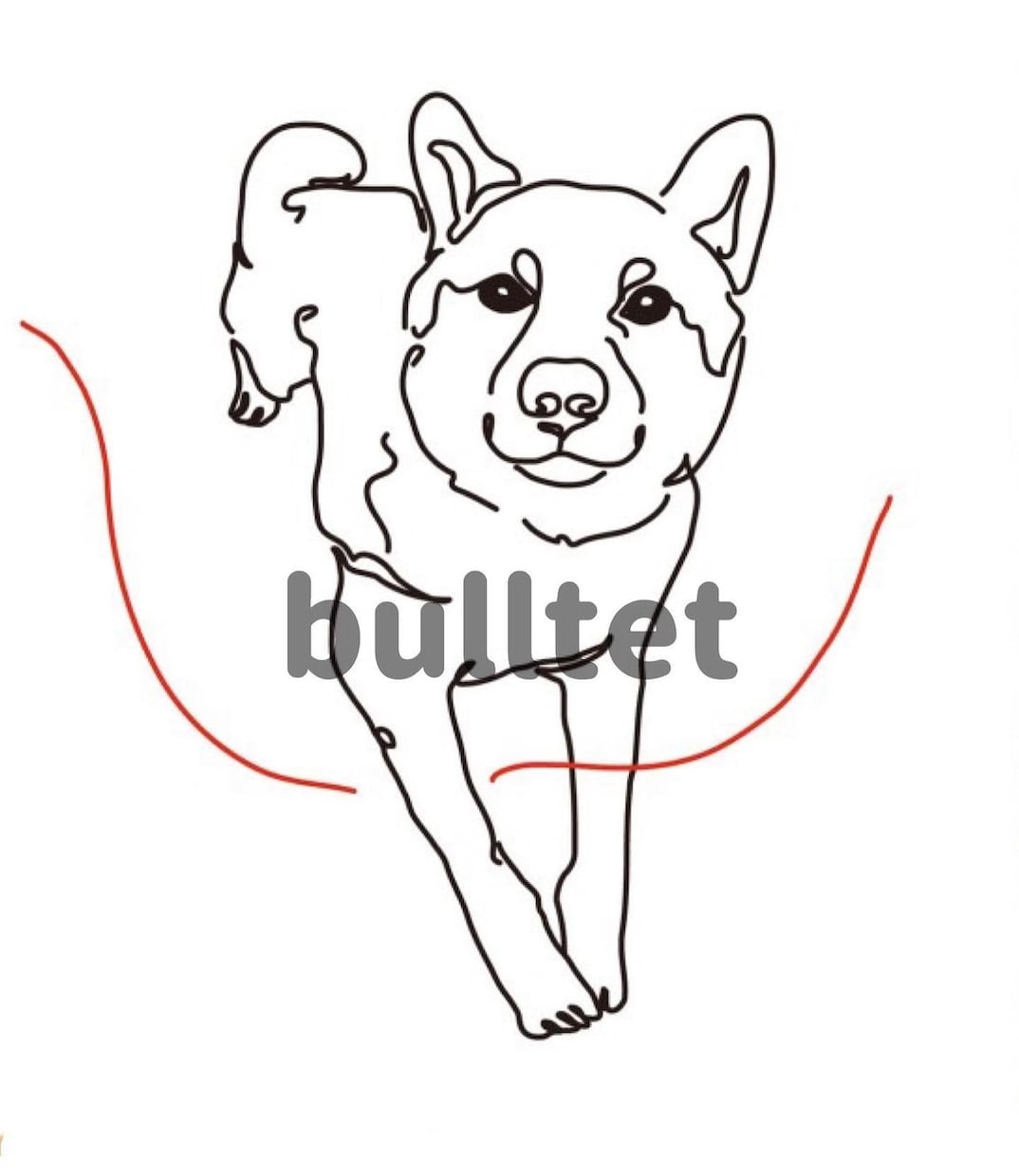 愛犬をモダンアート風のイラストにします アイコン/インテリア/グッズにおすすめ♪ イメージ5