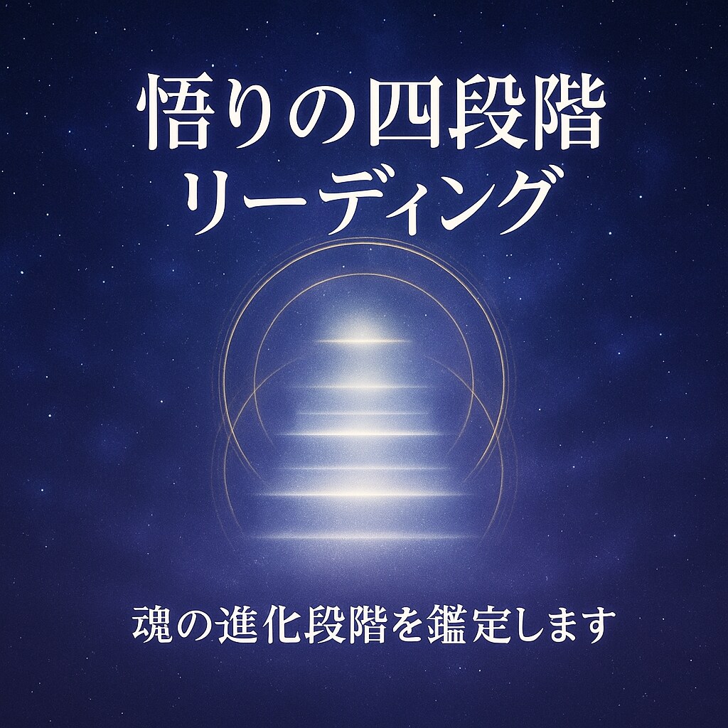 悟りの四段階リーディングで魂の進化段階を鑑定します 九次元意識と響き悟りの四段階から魂の成長を読み解き次なる光へ イメージ5