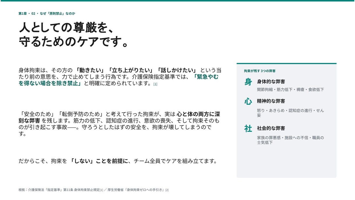 現役福祉士が介護施設の法定研修スライドを作成します 現場目線で手直し不要！認知症ケアや医療連携に完全準拠 イメージ6