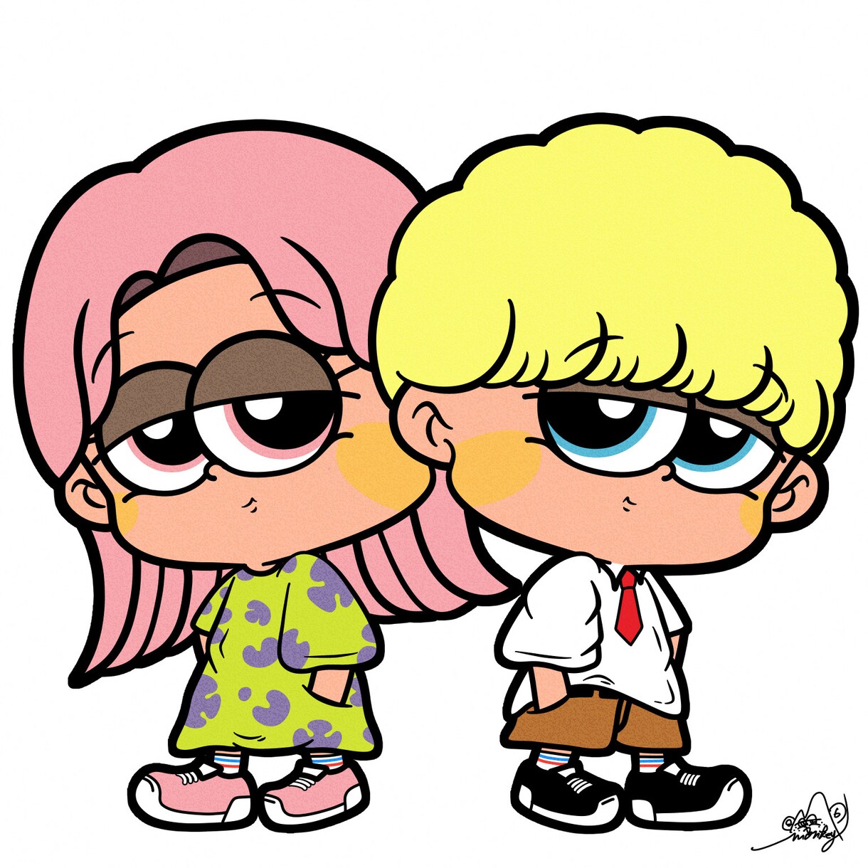 ポップで可愛い人物・動物のイラスト描きます アイコン・グッズなど用途に応じたイラスト作成 イメージ6