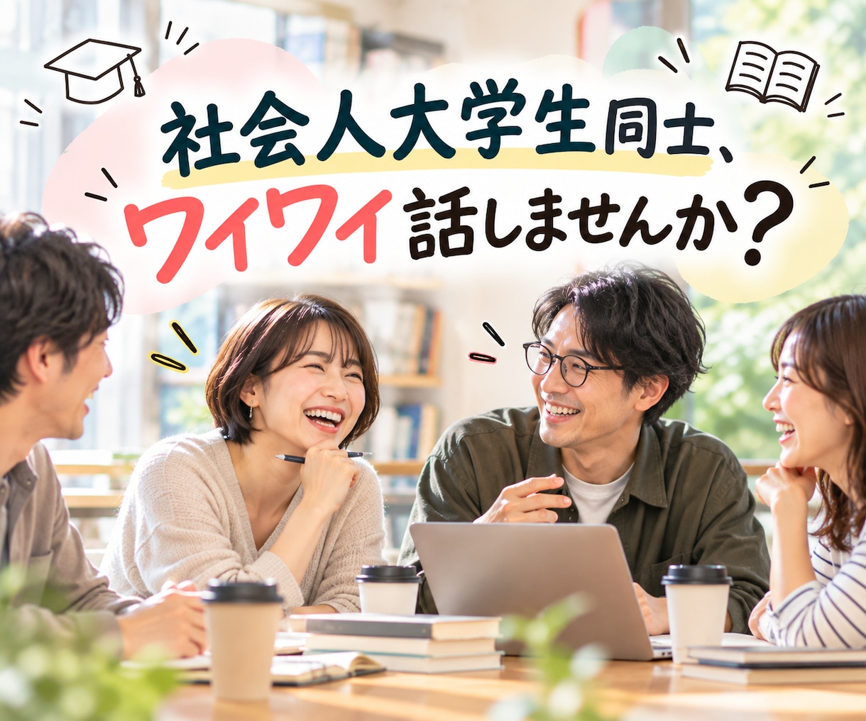 社会人大学生の方と話したい！気軽にお話しできます 現役放送大学生のカウンセラー/60分楽しく話しましょう♪ イメージ1