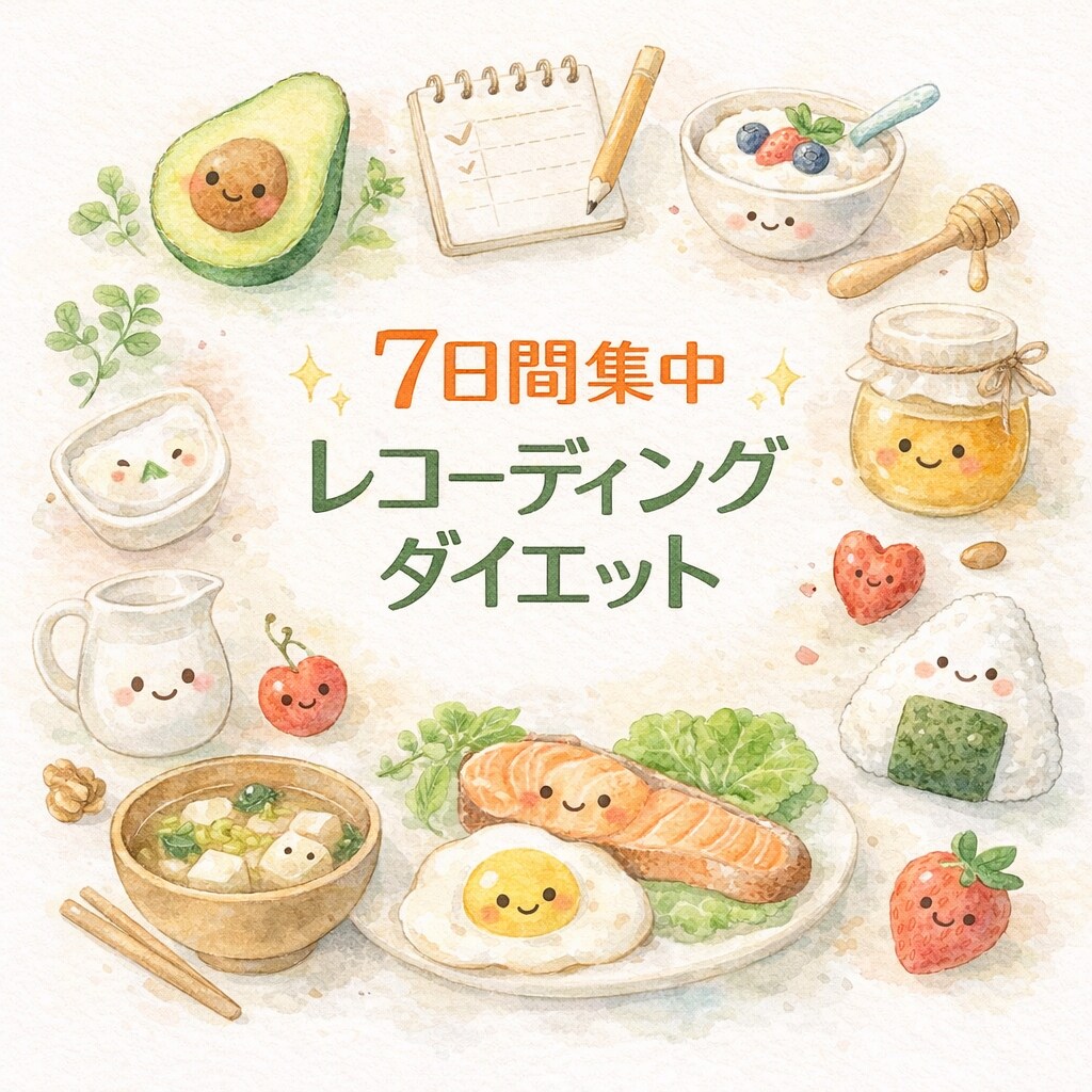 7日間　レコーディングダイエットサポートします ７日間は身体に良いお食事を食べましょう イメージ1