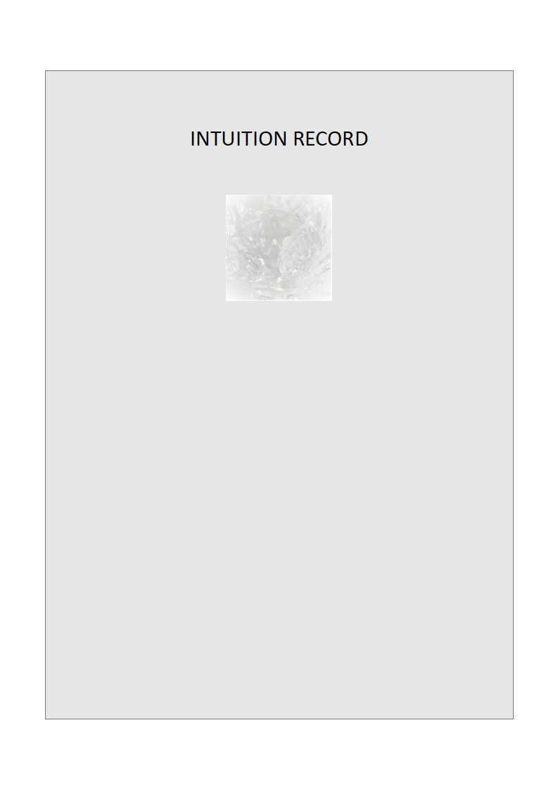 今月やること、得ること、高次元の教えをお伝えします INTUITION RECORD イメージ2