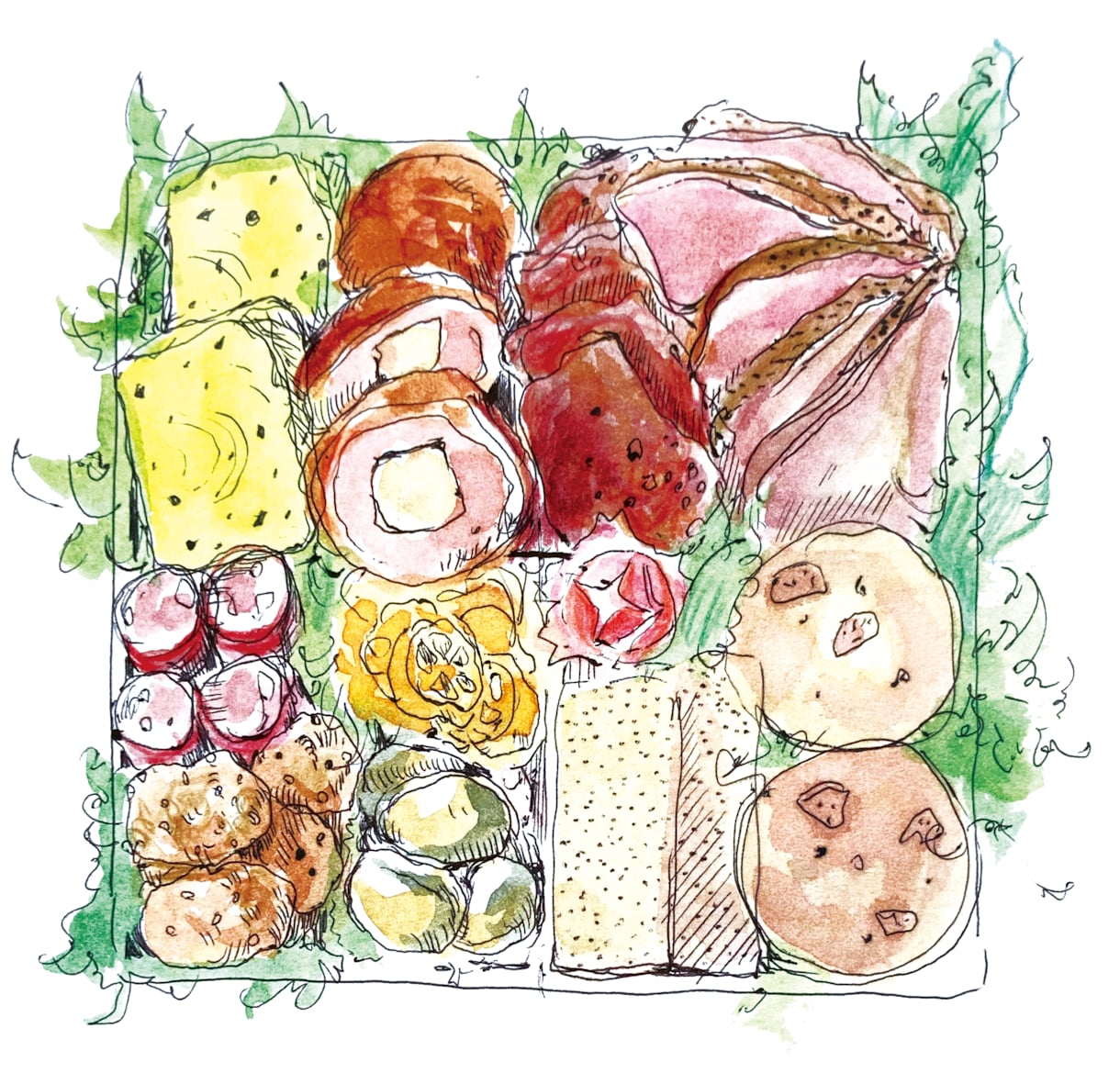 中に入っているメニュー描きます 高級チョコ店のようなクールでおしゃれな差込メニューを イメージ2